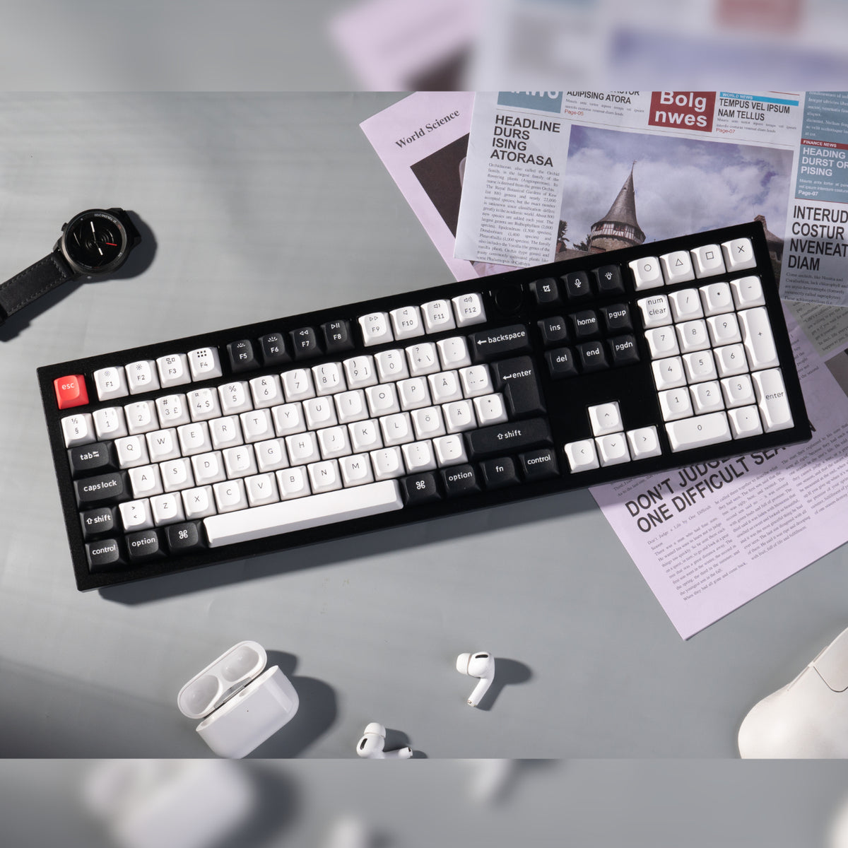 Image 4 for Keychron Q6 HE QMK Full-size Wireless Custom Mechanical Keyboard (Nebula Switch) – Carbon Black