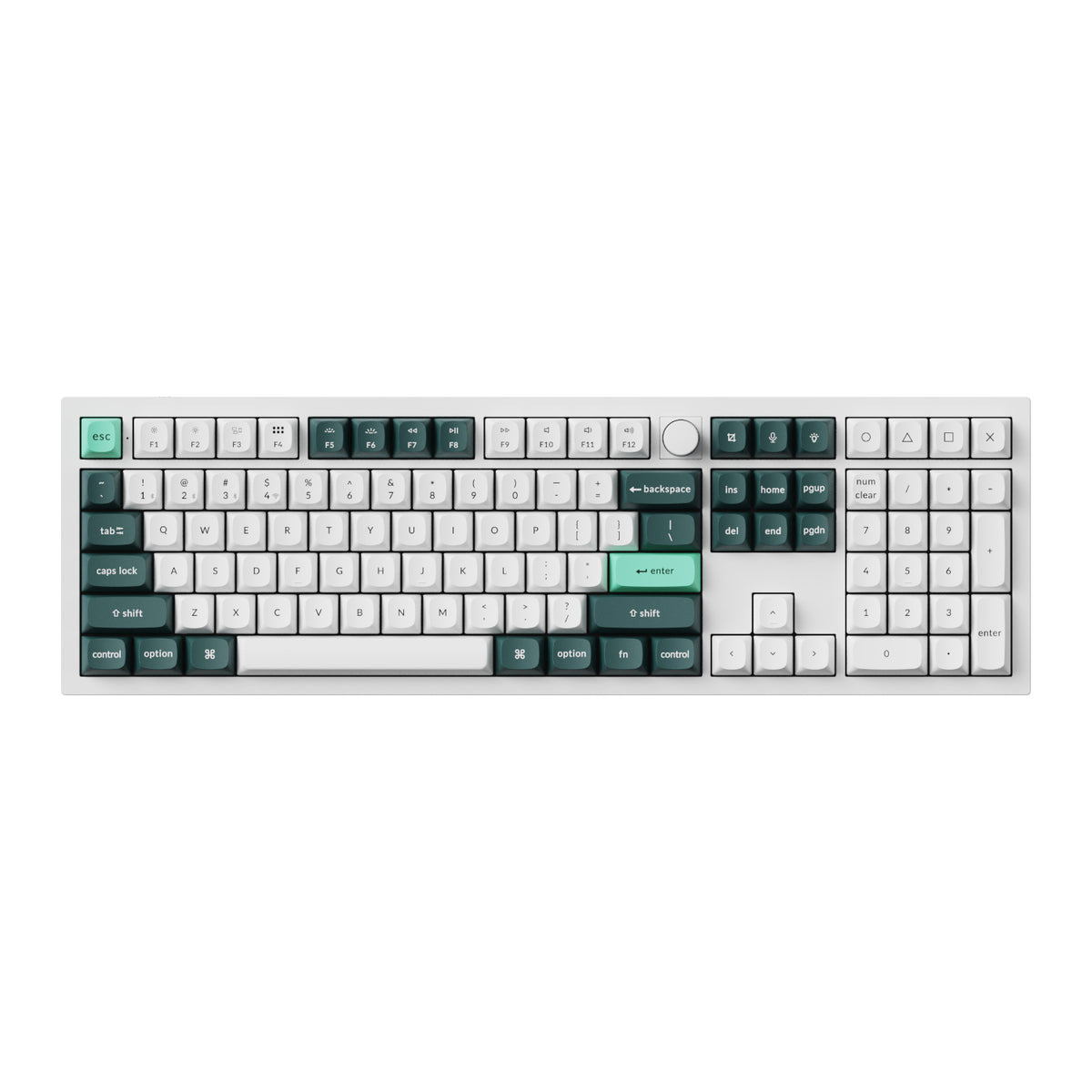 Image 2 for Keychron Q6 HE QMK Full-size Wireless Custom Mechanical Keyboard (Nebula Switch) – Shell White
