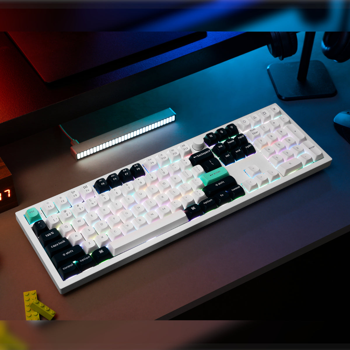 Image 4 for Keychron Q6 HE QMK Full-size Wireless Custom Mechanical Keyboard (Nebula Switch) – Shell White