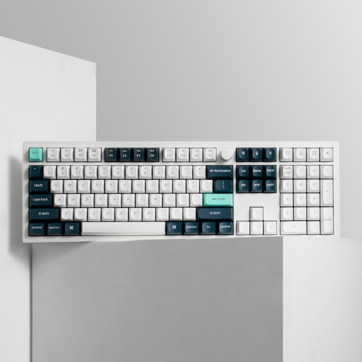 Image 5 for Keychron Q6 HE QMK Full-size Wireless Custom Mechanical Keyboard (Nebula Switch) – Shell White