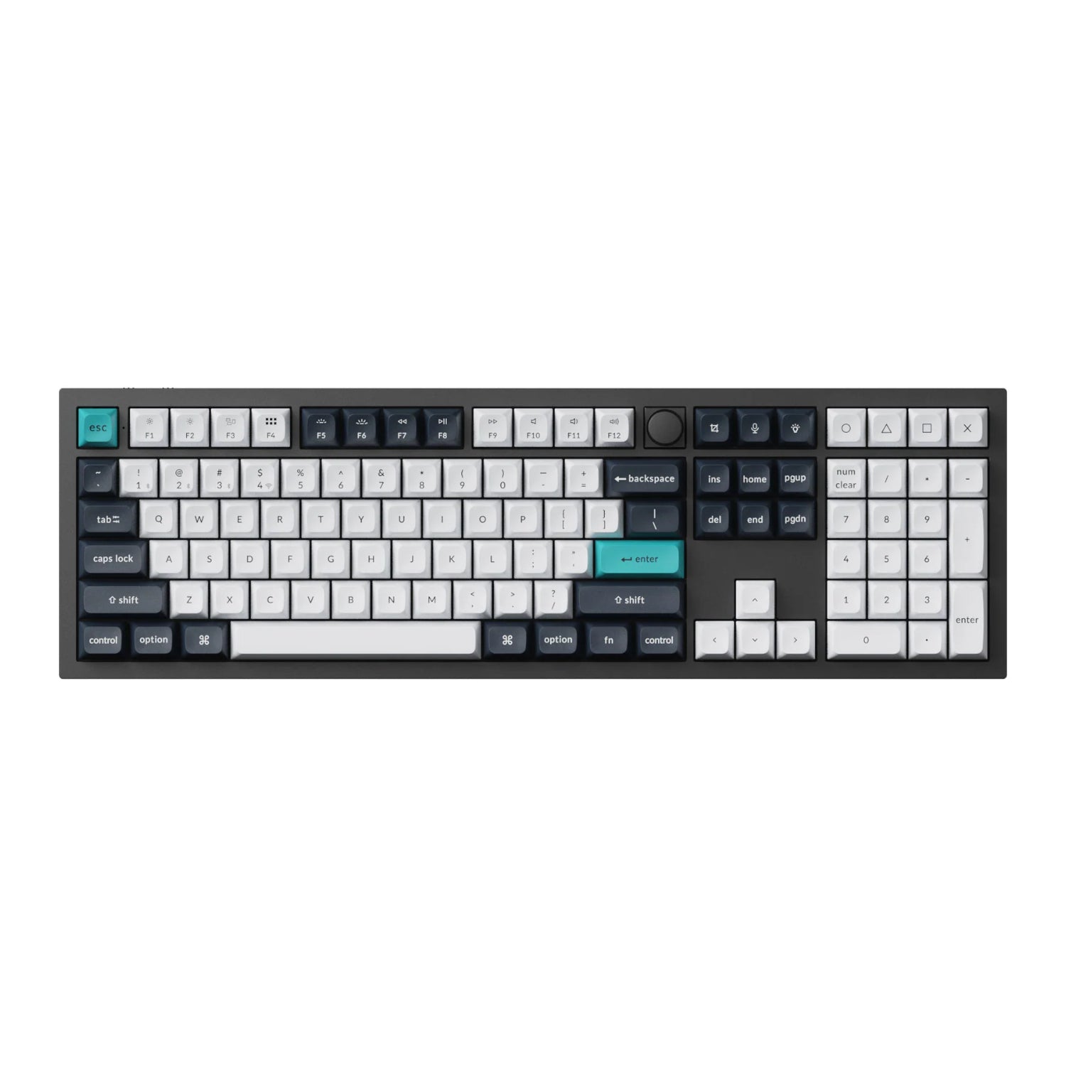 Image 2 for Keychron Q6 Max 100% Full Assembled Knob Red Switch Hot-Swap Gateron Jupiter RGB Wireless Keyboard - Black