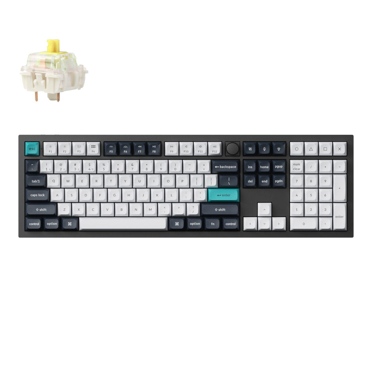 Image 1 for Keychron Q6 Max QMK/VIA Wireless Mechanical Keyboard (Full-Size, Gateron Jupiter Banana)