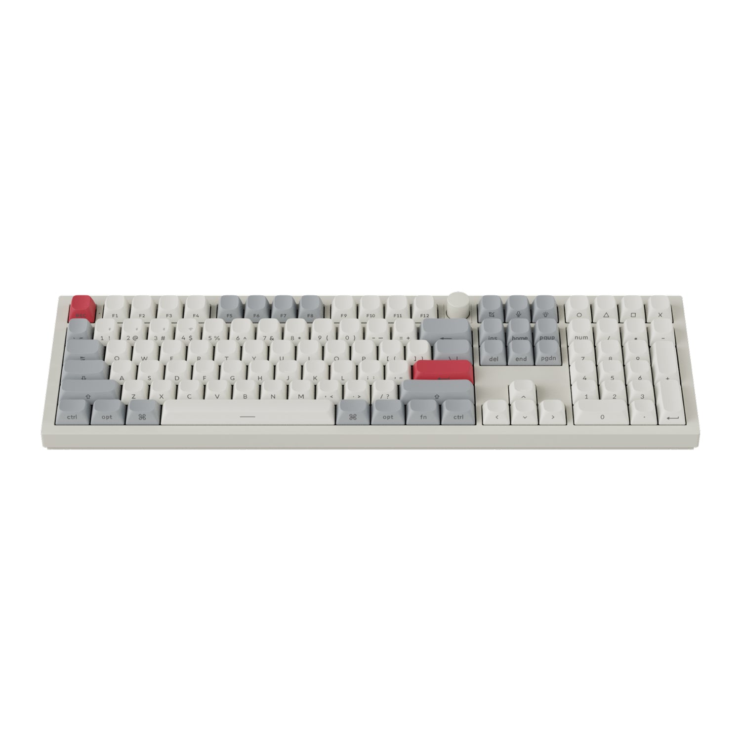 Image 2 for Keychron Q6 Max QMK/VIA Wireless Custom Mechanical Keyboard OSA Gateron Red Jupiter Switches - Shell White