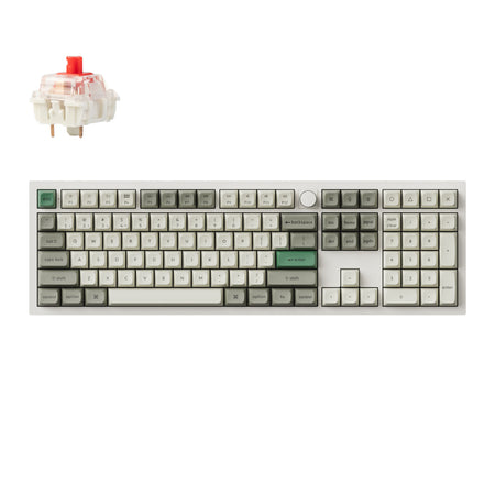 Image 1 for Keychron Q6 Max QMK/VIA Wireless Custom Mechanical Keyboard KSA Gateron Red Jupiter Switches - Shell White