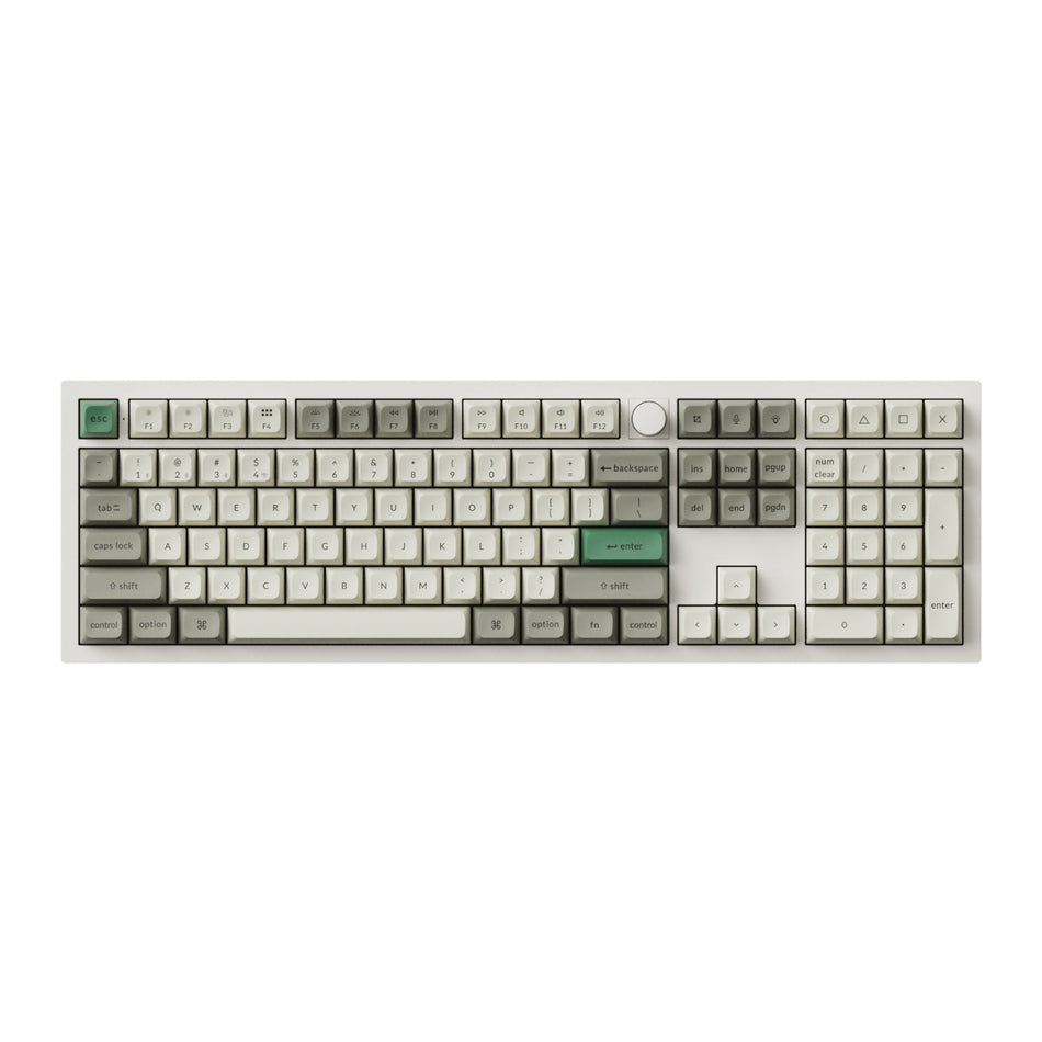 Image 2 for Keychron Q6 Max QMK/VIA Wireless Custom Mechanical Keyboard KSA Gateron Red Jupiter Switches - Shell White