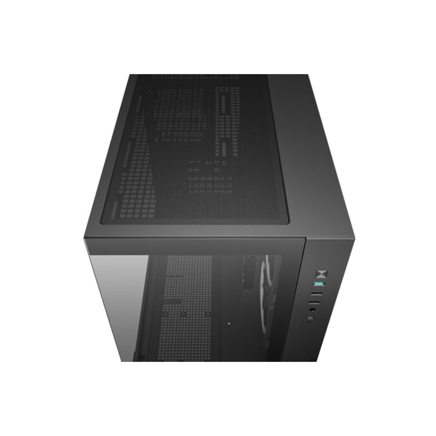 Image 5 for Deepcool CG330 3F Panoramic Dual-Chamber Micro-ATX Gaming Chassis - Black