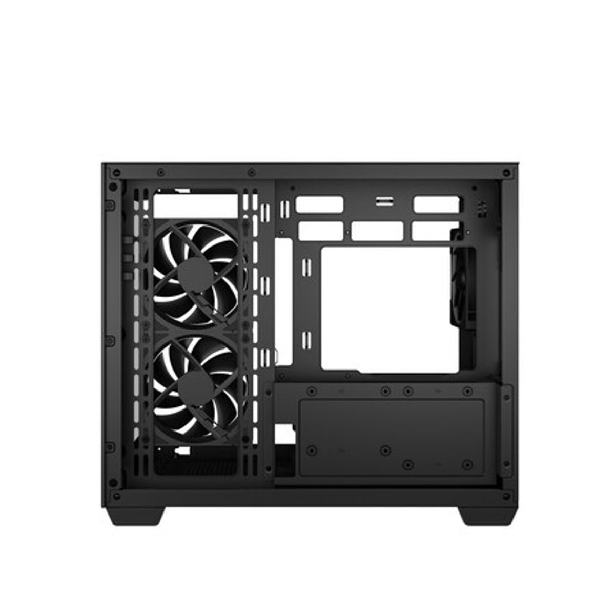 Image 10 for Deepcool CG330 3F Panoramic Dual-Chamber Micro-ATX Gaming Chassis - Black