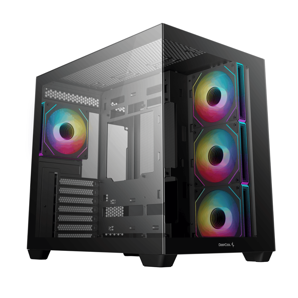 Image 1 for DeepCool CG530 4F Tempered Glass ATX Gaming Chassis - Black
