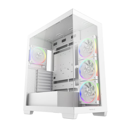 Image 1 for DeepCool CG580 4F V2 ARGB ATX Gaming Chassis – White