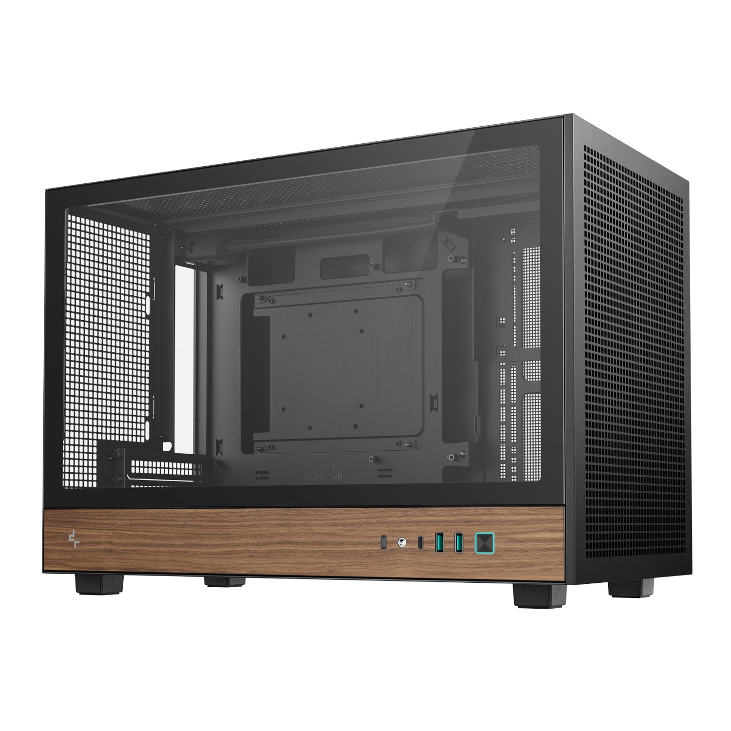 Image 1 for DeepCool CH260 Wood mATX Gaming Chassis - Black
