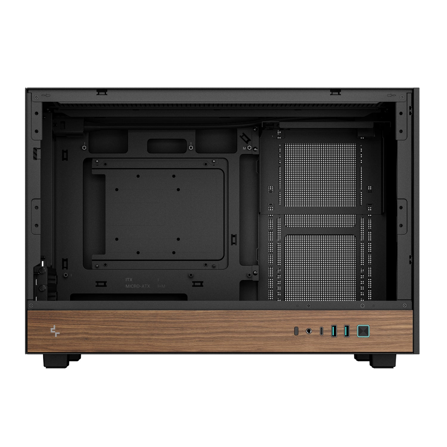 Image 6 for DeepCool CH260 Wood mATX Gaming Chassis - Black