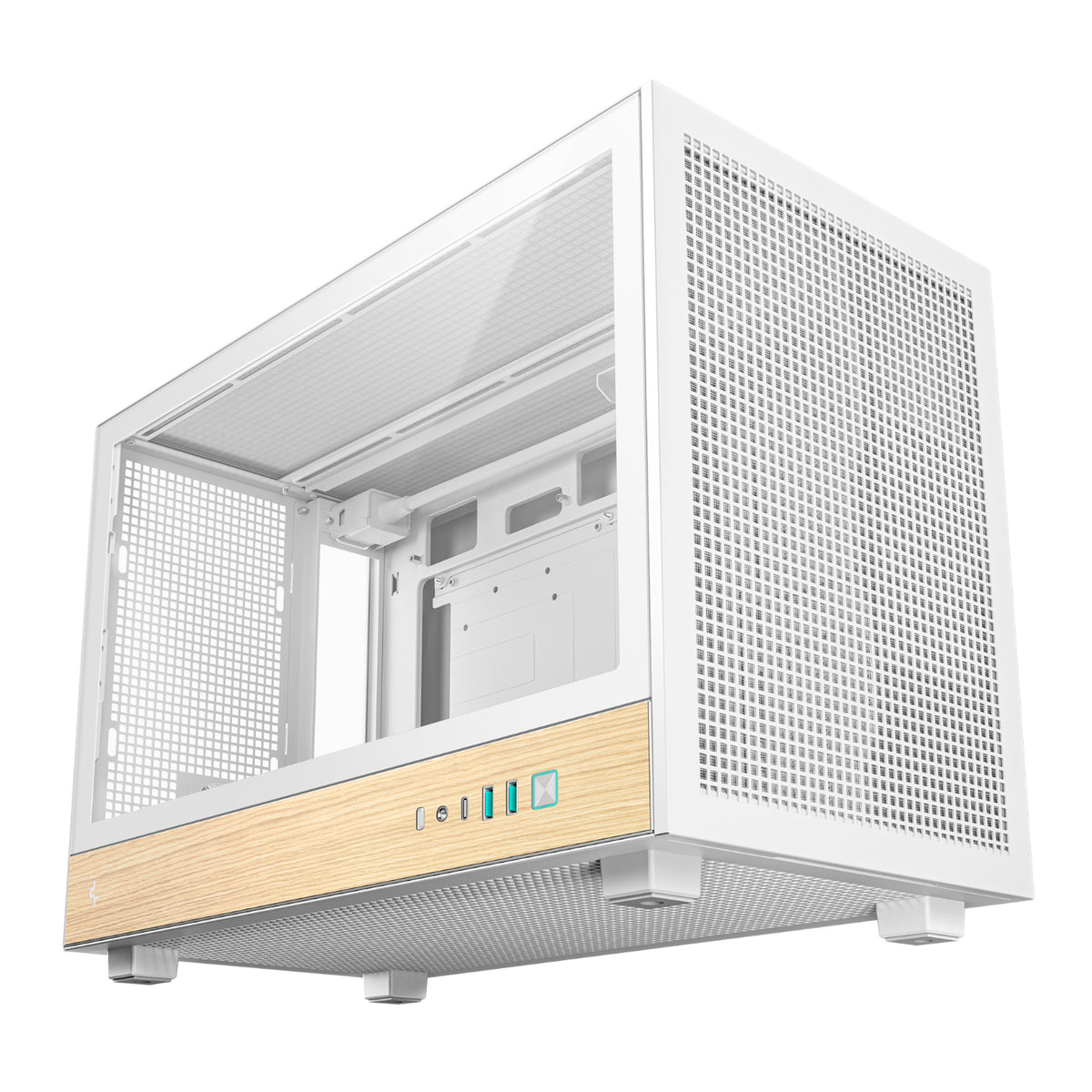 Image 6 for DeepCool CH260 Wood mATX Gaming Chassis White