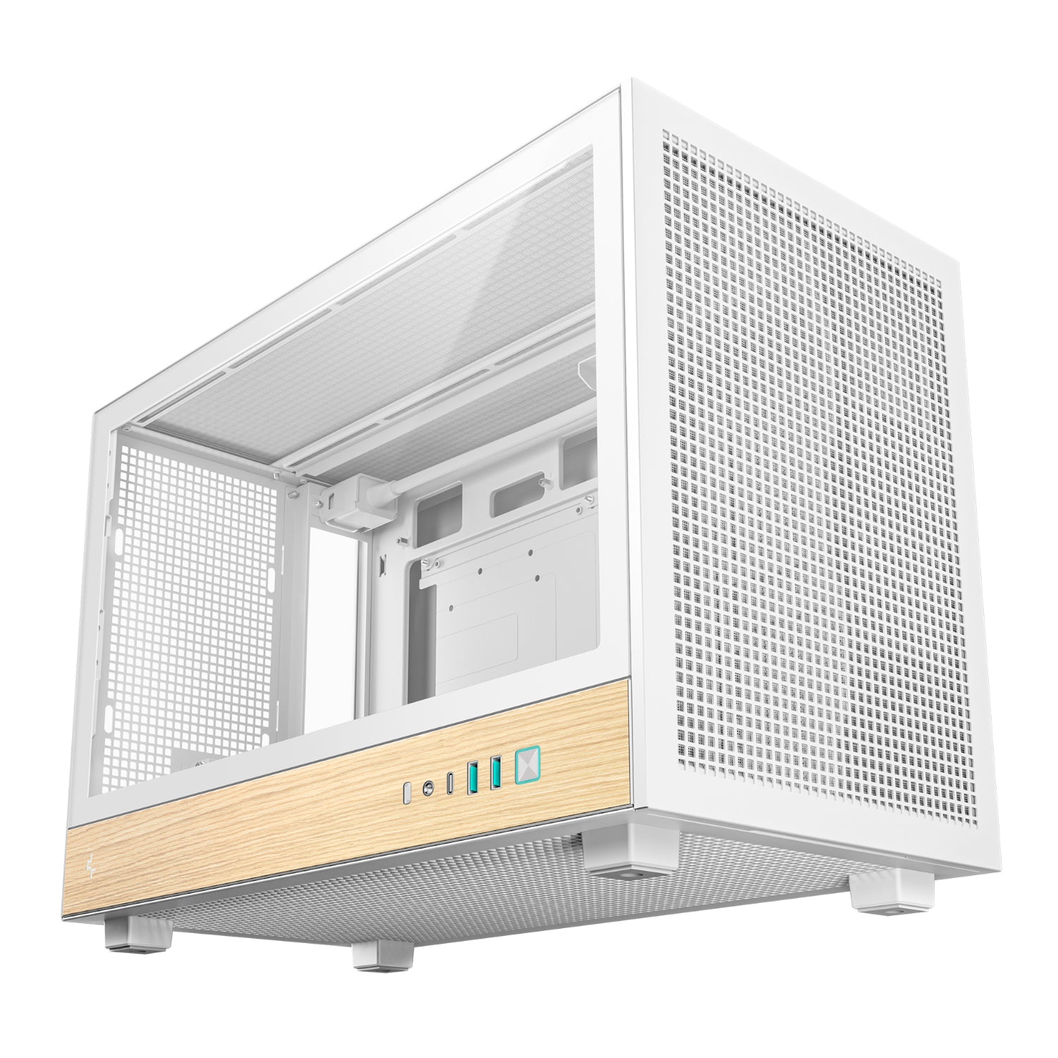 Image 6 for DeepCool CH260 Wood mATX Gaming Chassis White