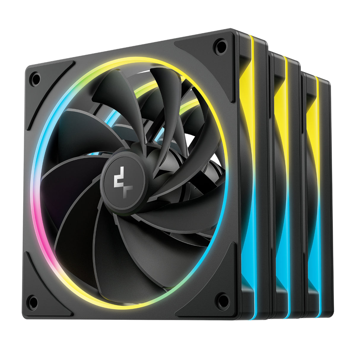 Image 2 for DeepCool FL12R SE 3-in-1 ARGB 120mm PWM 3 Fan Pack - Black