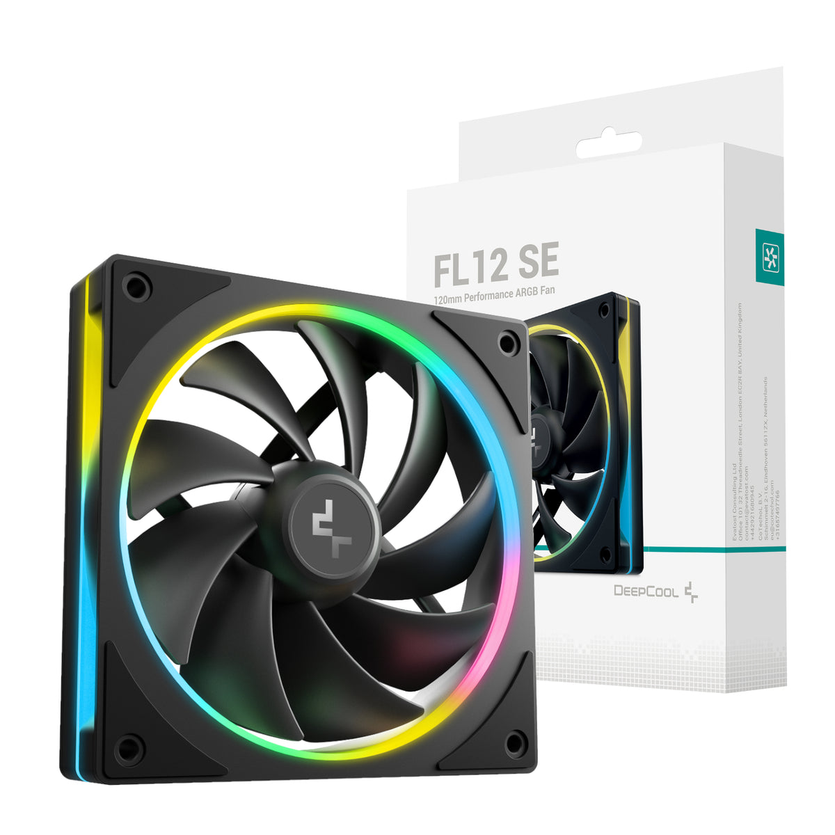 Image 1 for DeepCool FL12 SE 120mm ARGB PWM Fan - Black