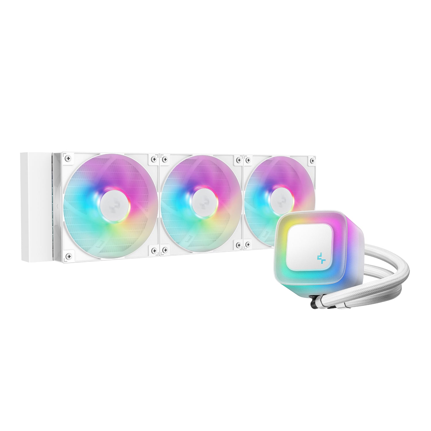 Image 2 for DeepCool LE360 V2 ARGB 360mm AIO Liquid Cooler - White