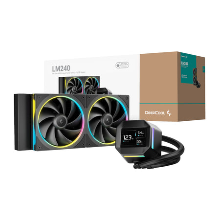 Image 1 for DeepCool LM240 ARGB 240mm AiO CPU Liquid Cooler - Black