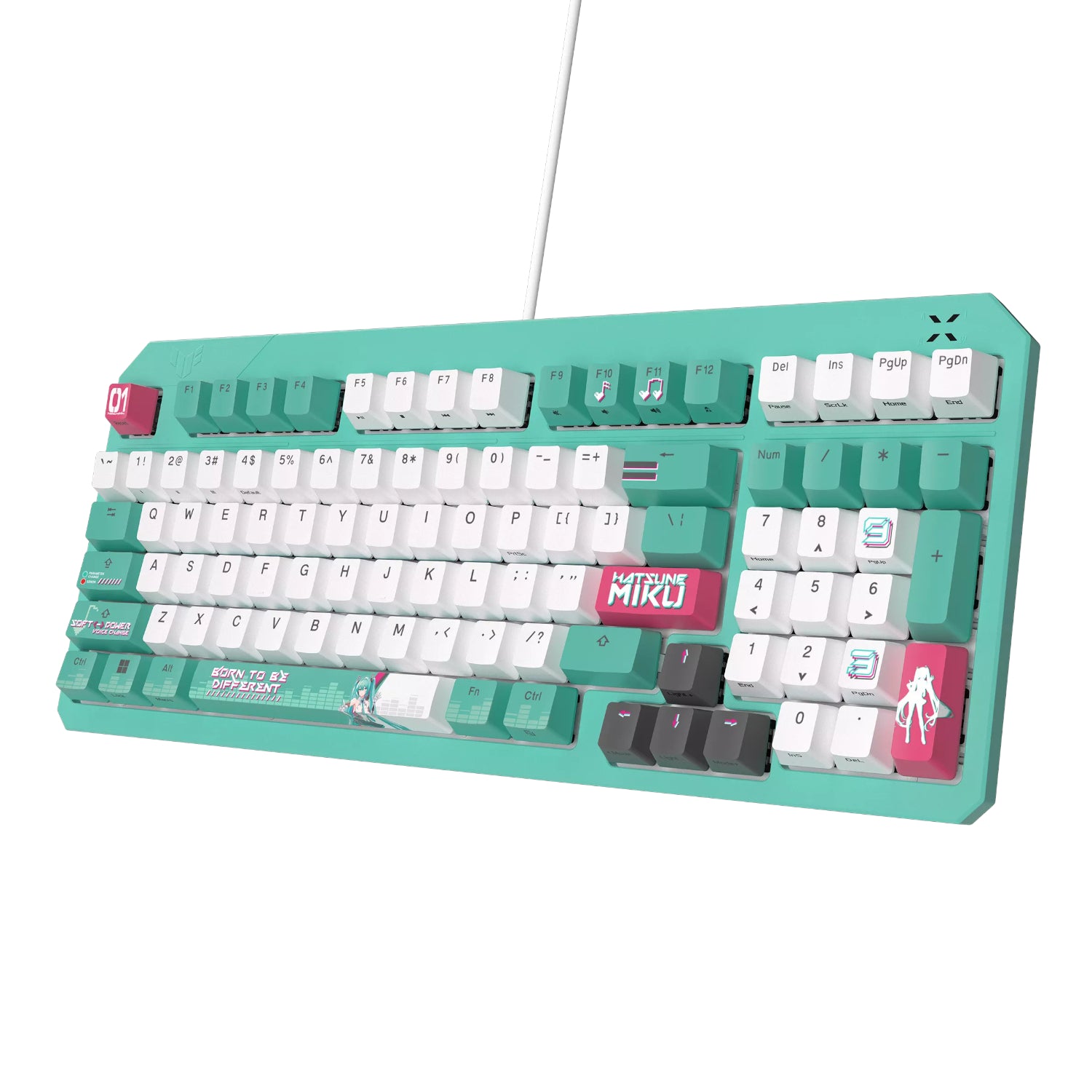 Image 2 for Asus TUF Gaming K3 Gen II Gaming Keyboard Hatsune Miku Edition