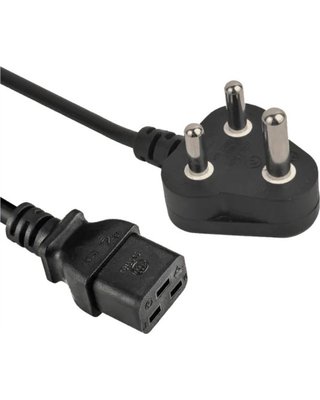 RCT 3-Pin SA Plug to IEC C19 Power Cord