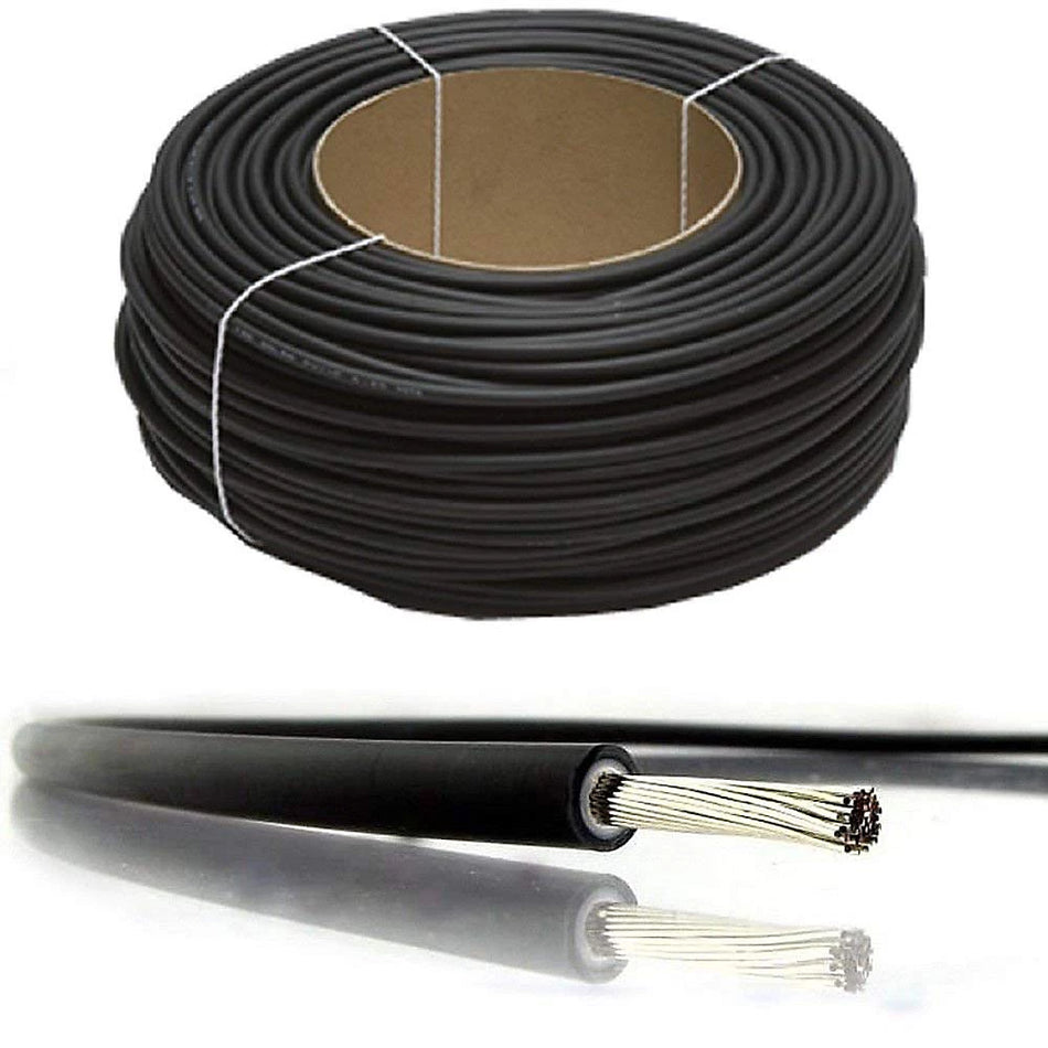 RCT 6mm Black Solar Cable - 1 Meter
