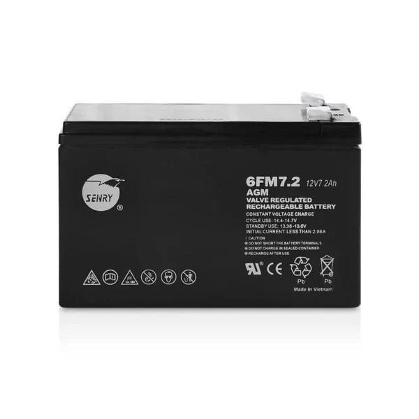 RCT Helio HL7-12 12V 7Ah Rechargeable Sealed Lead-Acid AGM Battery - 6 Month Warranty