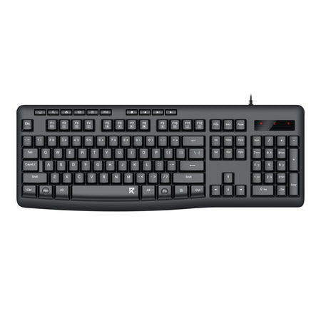 Image 1 for Redragon BK-7366 Full-size Ergonomic Wired Membrane Office Keyboard - Black