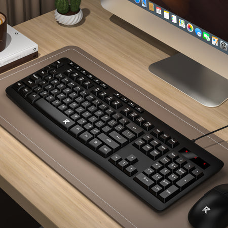Image 5 for Redragon BK-7366 Full-size Ergonomic Wired Membrane Office Keyboard - Black