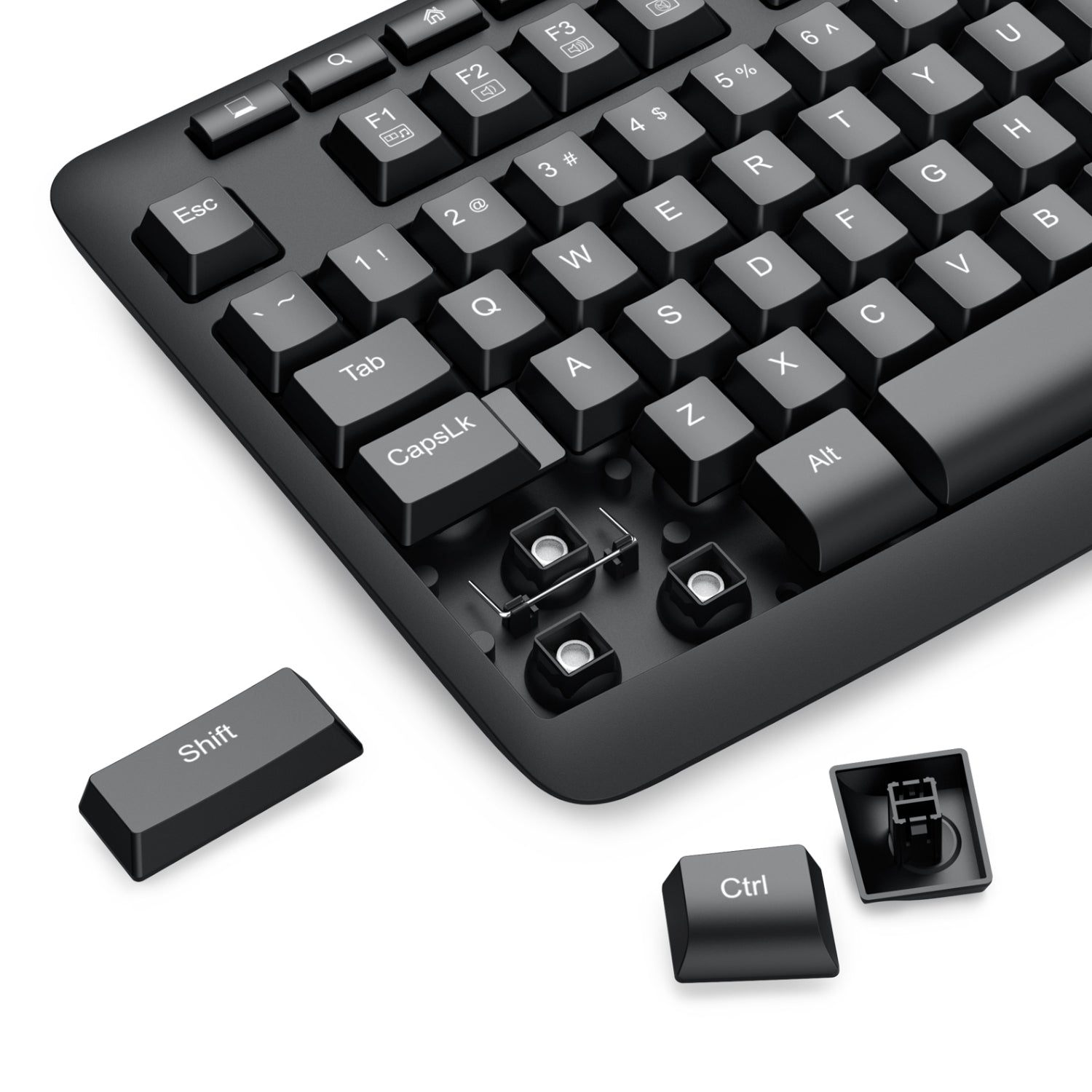 Image 7 for Redragon BK-7366 Full-size Ergonomic Wired Membrane Office Keyboard - Black