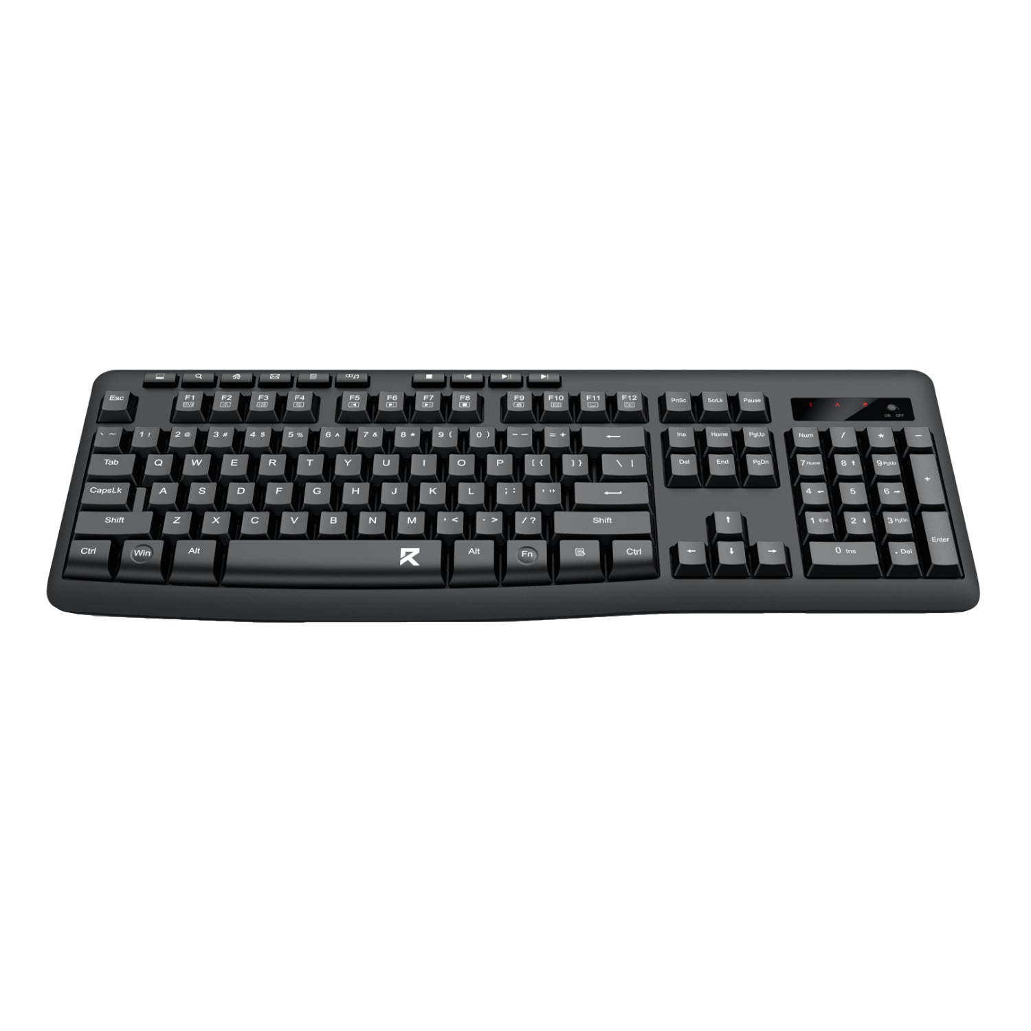 Image 3 for Redragon BK-7367 Full-size Ergonomic Wireless Membrane Office Keyboard - Black