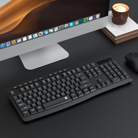 Image 6 for Redragon BK-7367 Full-size Ergonomic Wireless Membrane Office Keyboard - Black