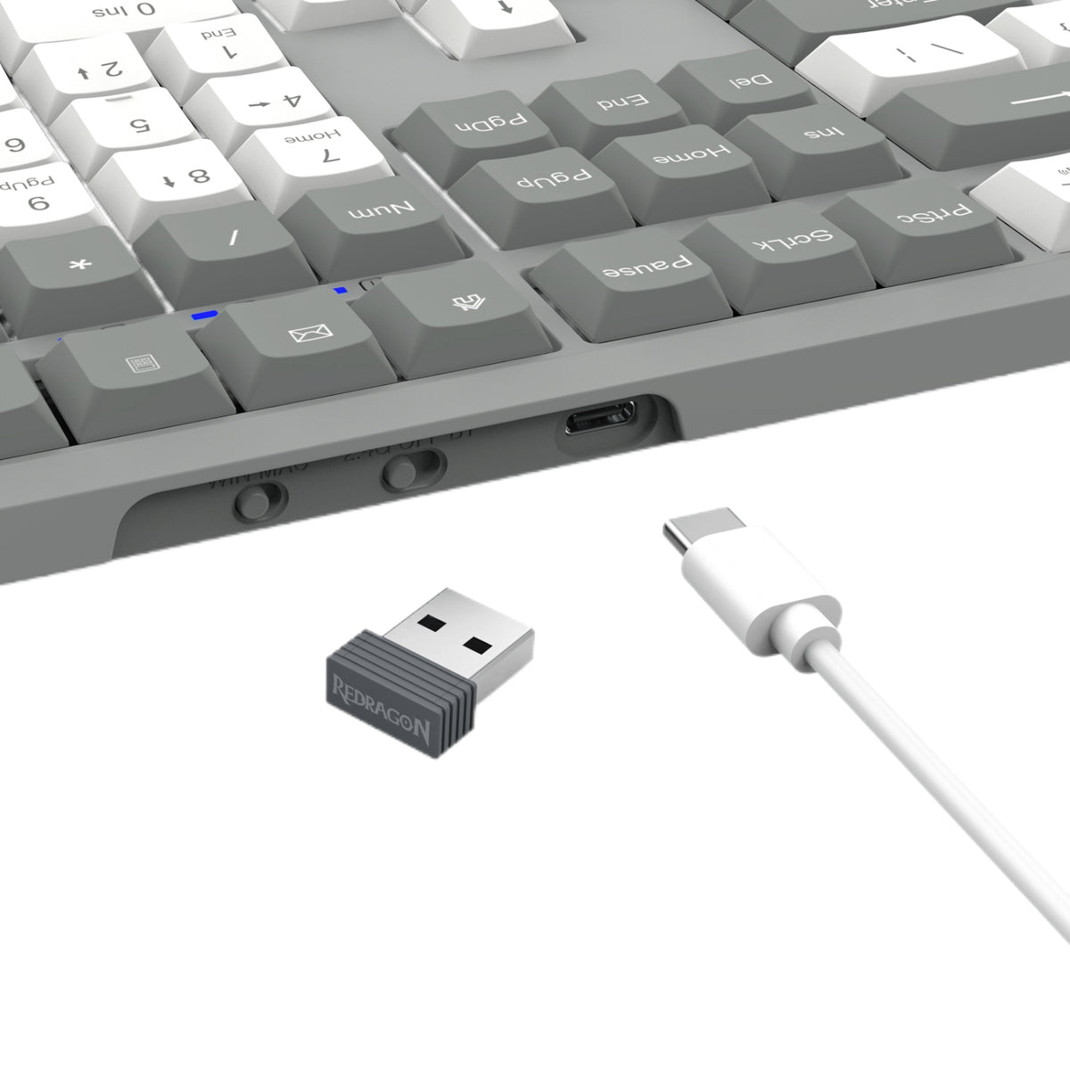 Image 7 for Redragon BK-7485 Wireless Office Keyboard - Grey