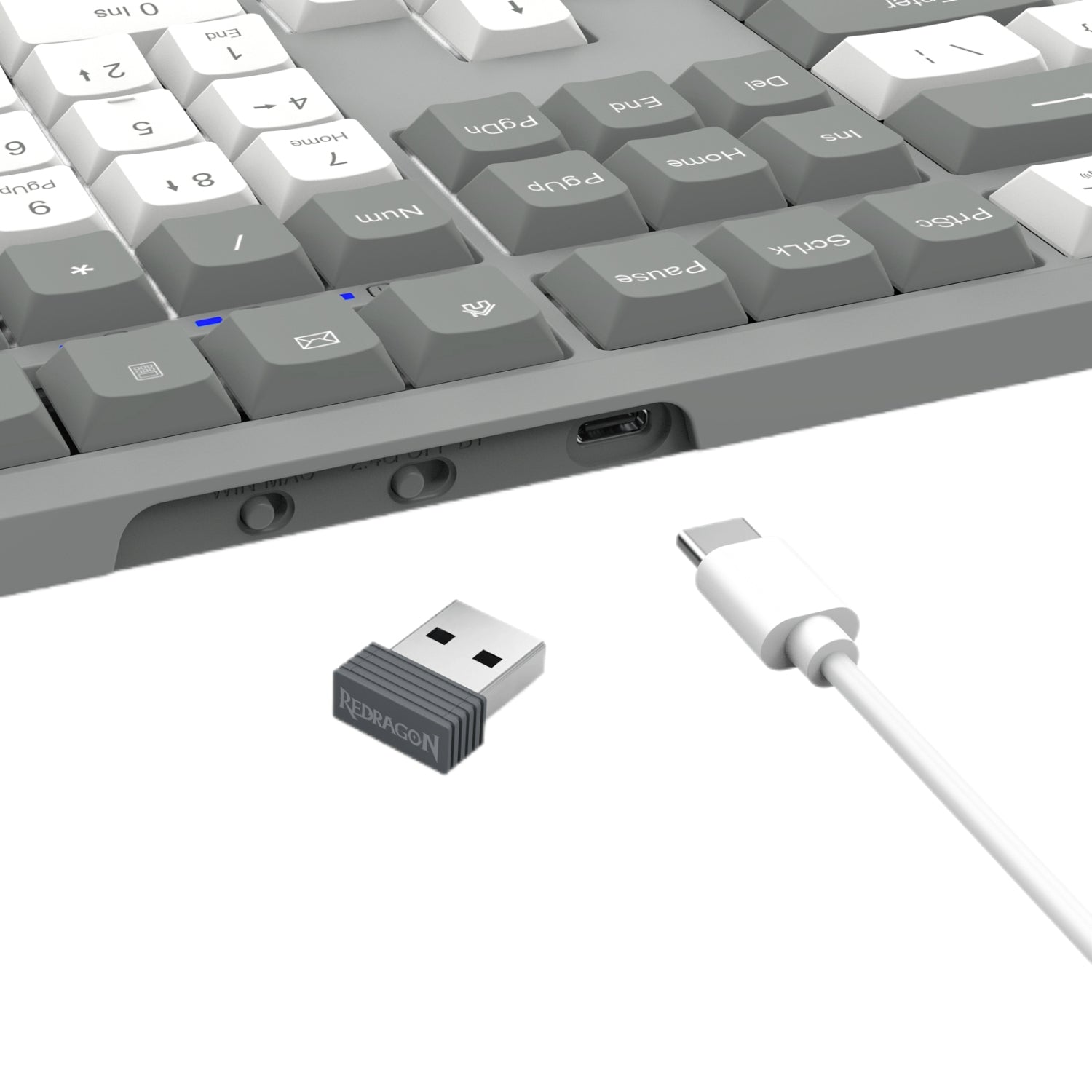 Image 7 for Redragon BK-7485 Wireless Office Keyboard - Grey