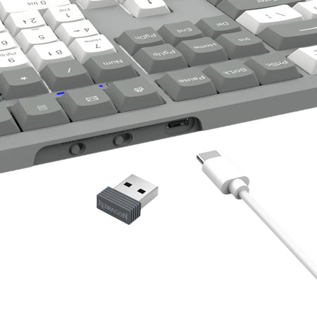 Image 7 for Redragon BK-7485 Wireless Office Keyboard - Grey