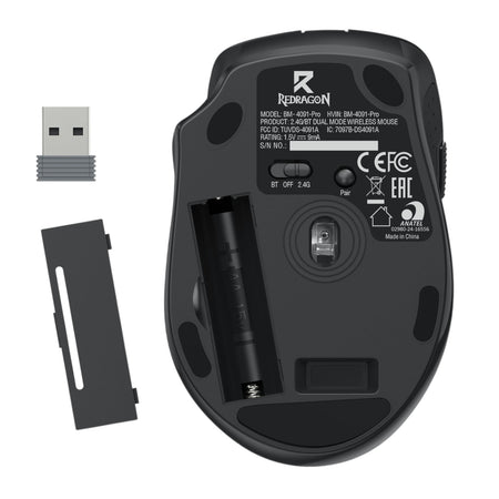 Image 6 for Redragon BM-4091 PRO 4000 DPI Dual Mode Wireless Office Mouse