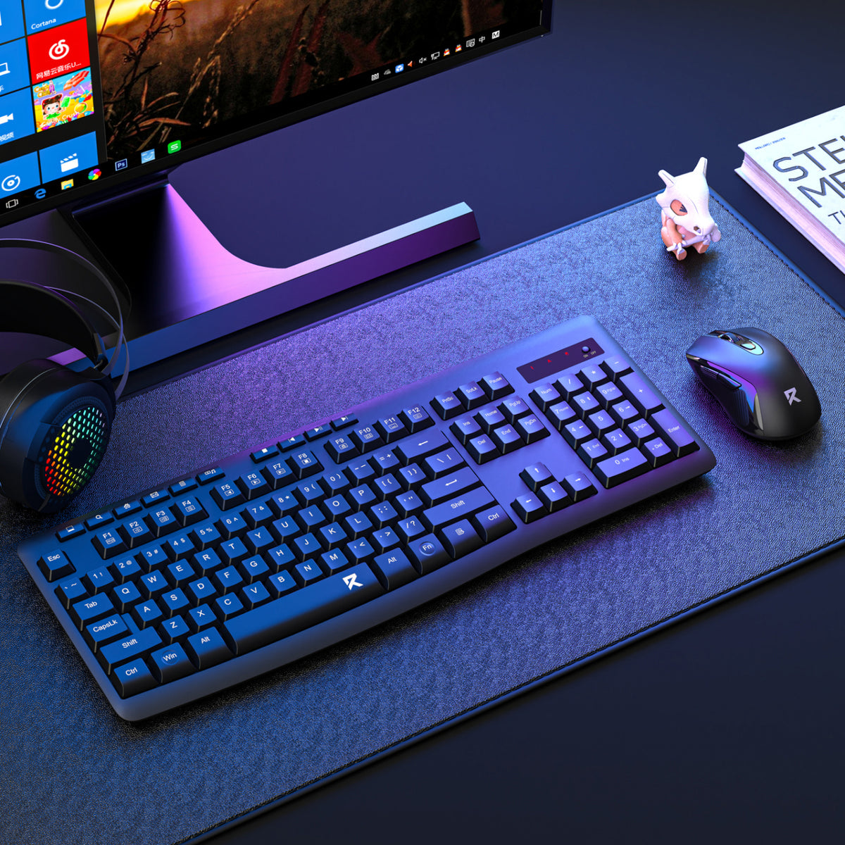 Image 5 for Redragon BS-7367-A Wireless Keyboard and Mouse Combo - Black