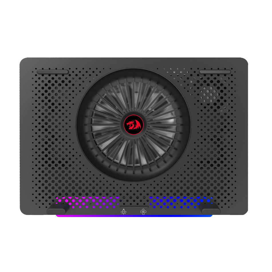 Image 1 for REDRAGON Dual USB 5 Fan RGB Gaming Notebook Stand