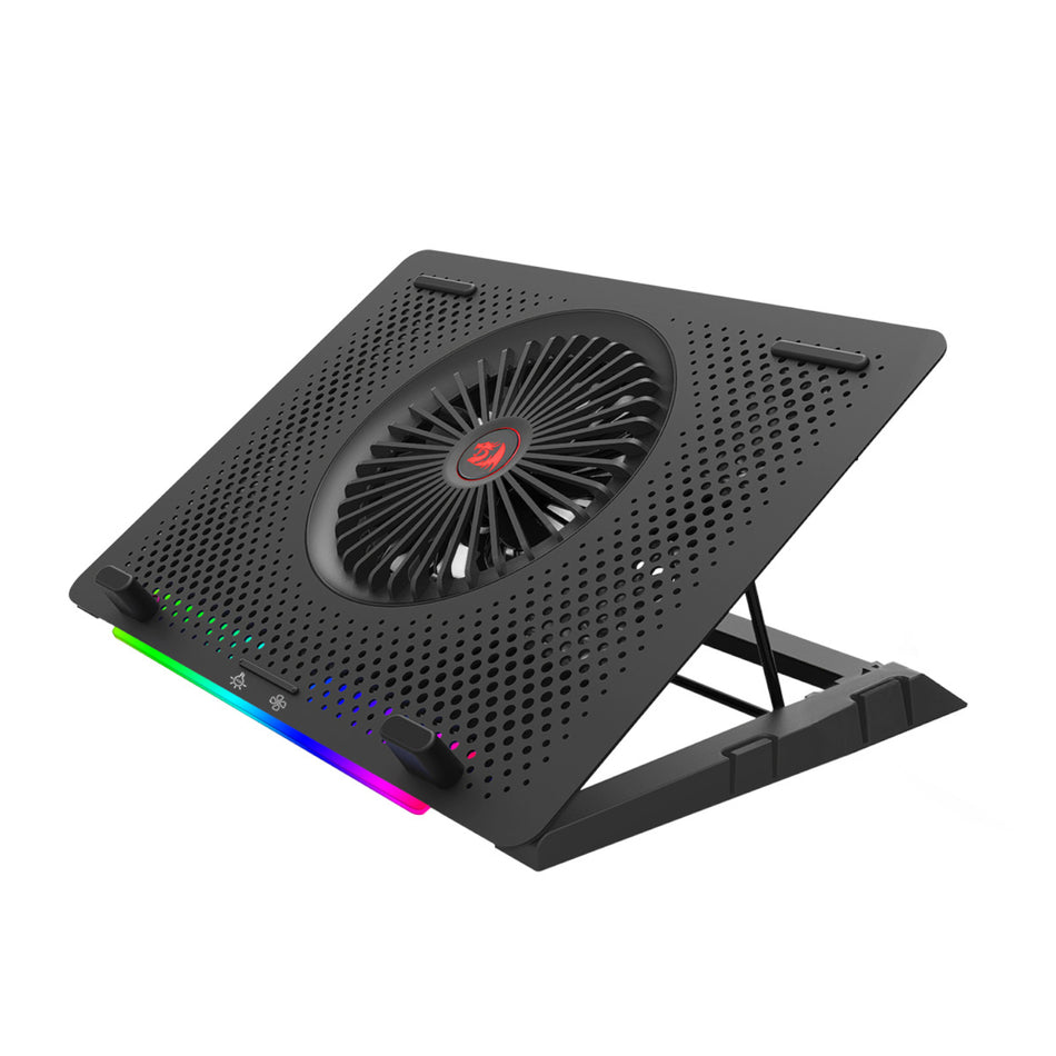 Image 2 for REDRAGON Dual USB 5 Fan RGB Gaming Notebook Stand