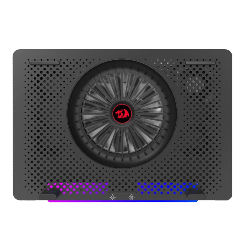 Image 1 for REDRAGON Dual USB 5 Fan RGB Gaming Notebook Stand
