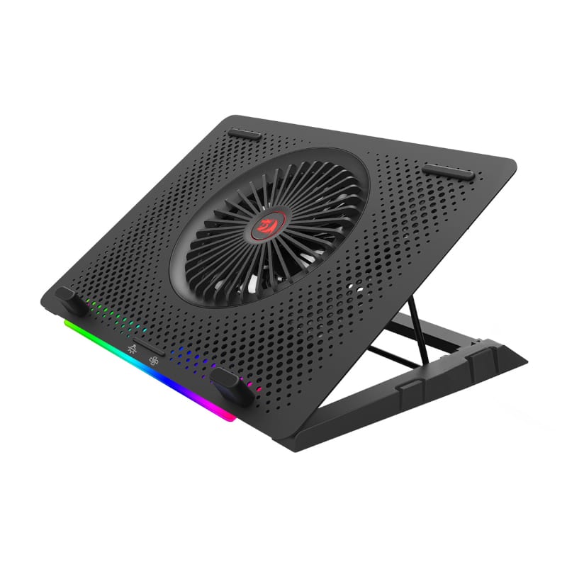 Image 2 for REDRAGON Dual USB 5 Fan RGB Gaming Notebook Stand