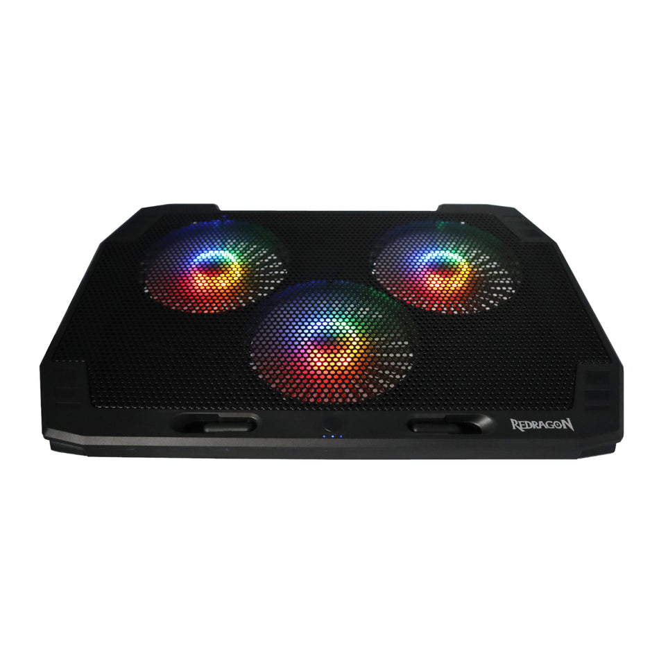Image 1 for REDRAGON Dual USB 3 Fan RGB Gaming Notebook Stand