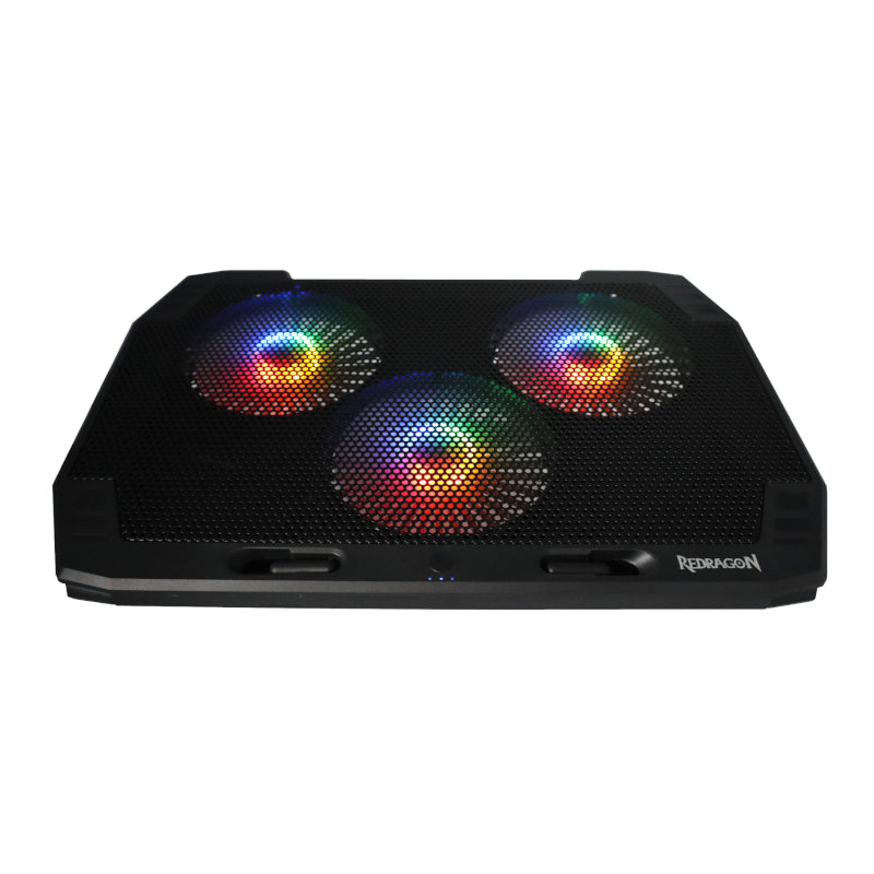Image 1 for REDRAGON Dual USB 3 Fan RGB Gaming Notebook Stand