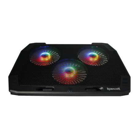 Image 1 for REDRAGON Dual USB 3 Fan RGB Gaming Notebook Stand