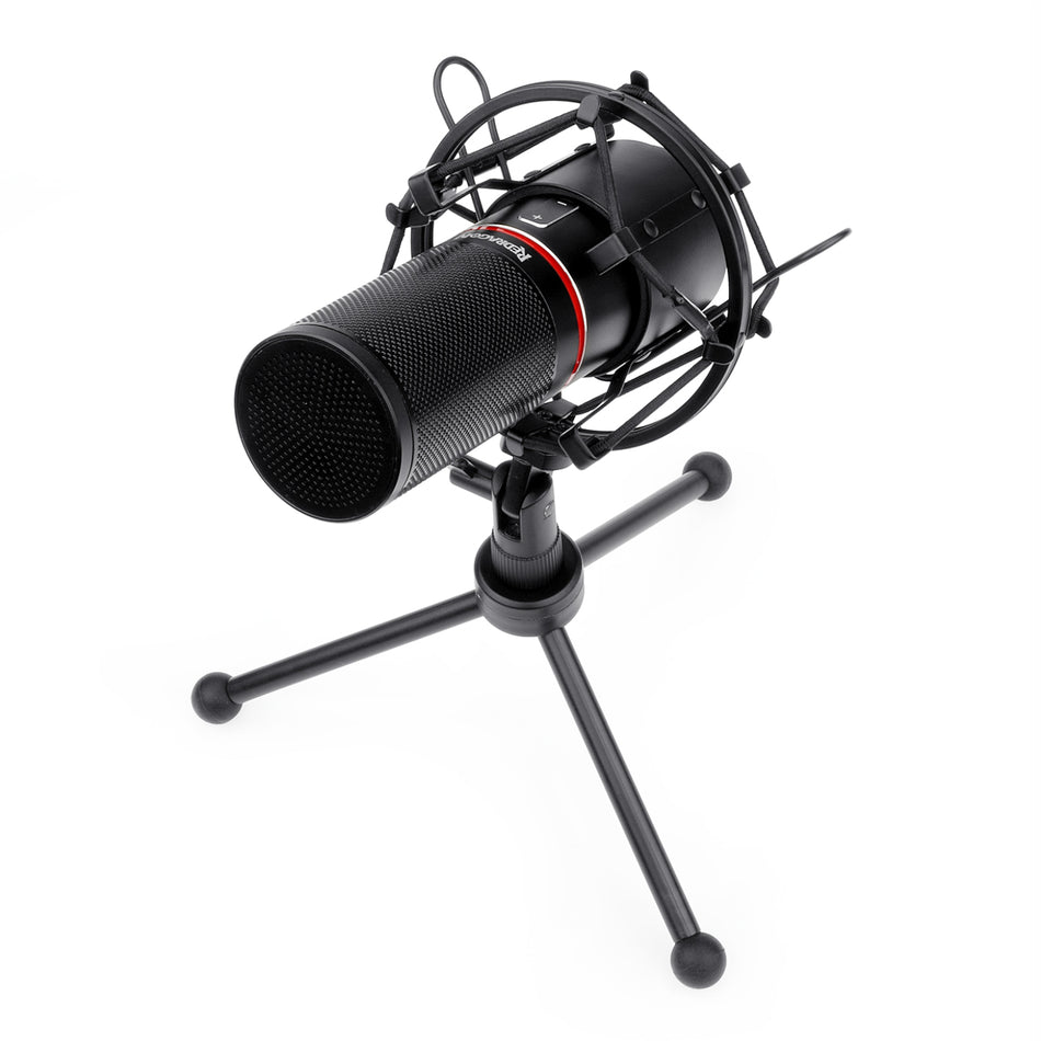 Image 2 for REDRAGON BLAZAR Cardioid USB Gaming Mic and Tripod - Black