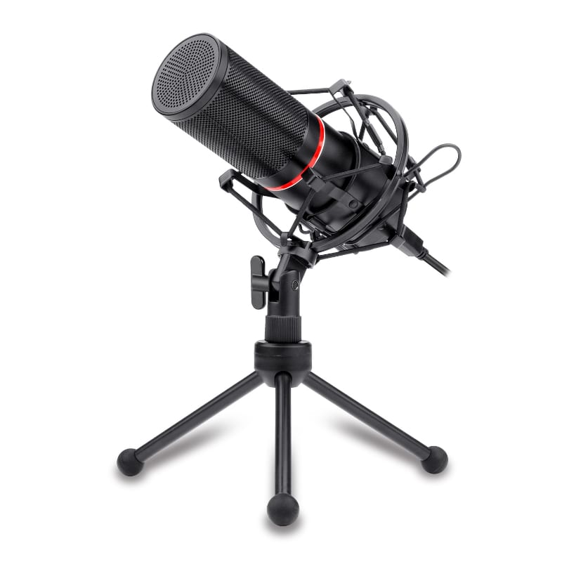 Image 1 for REDRAGON BLAZAR Cardioid USB Gaming Mic and Tripod - Black