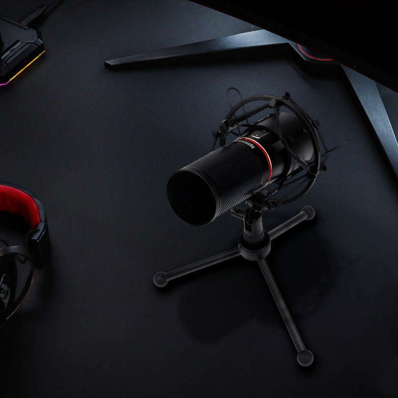 Image 5 for REDRAGON BLAZAR Cardioid USB Gaming Mic and Tripod - Black