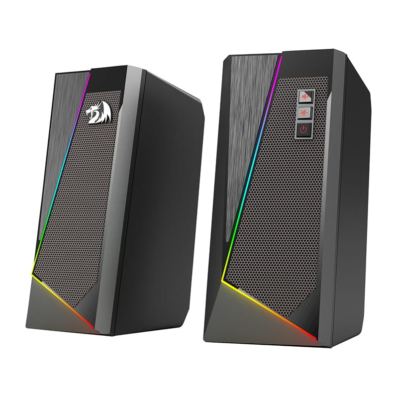 Image 1 for REDRAGON 2.0 Satellite Speaker ANVIL 2 x 3W RGB USB|Aux Gaming Speaker - Black