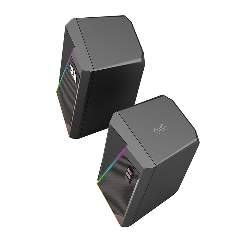Image 3 for REDRAGON 2.0 Satellite Speaker ANVIL 2 x 3W RGB USB|Aux Gaming Speaker - Black