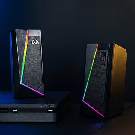 Image 6 for REDRAGON 2.0 Satellite Speaker ANVIL 2 x 3W RGB USB|Aux Gaming Speaker - Black