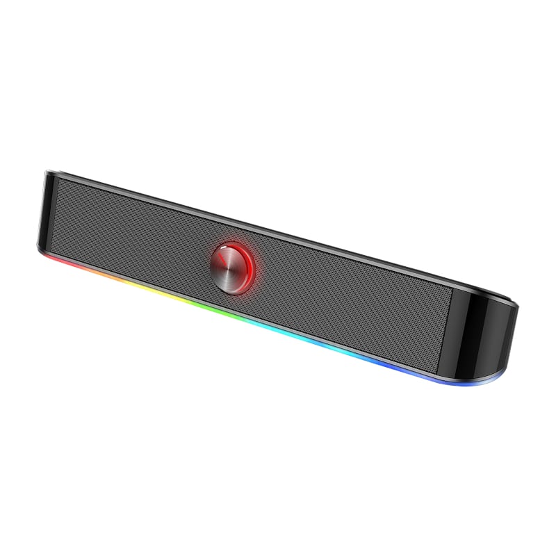 Image 3 for REDRAGON 2.0 Sound Bar ADIEMUS 2 x 3W RGB USB|Aux PC Gaming Speaker - Black