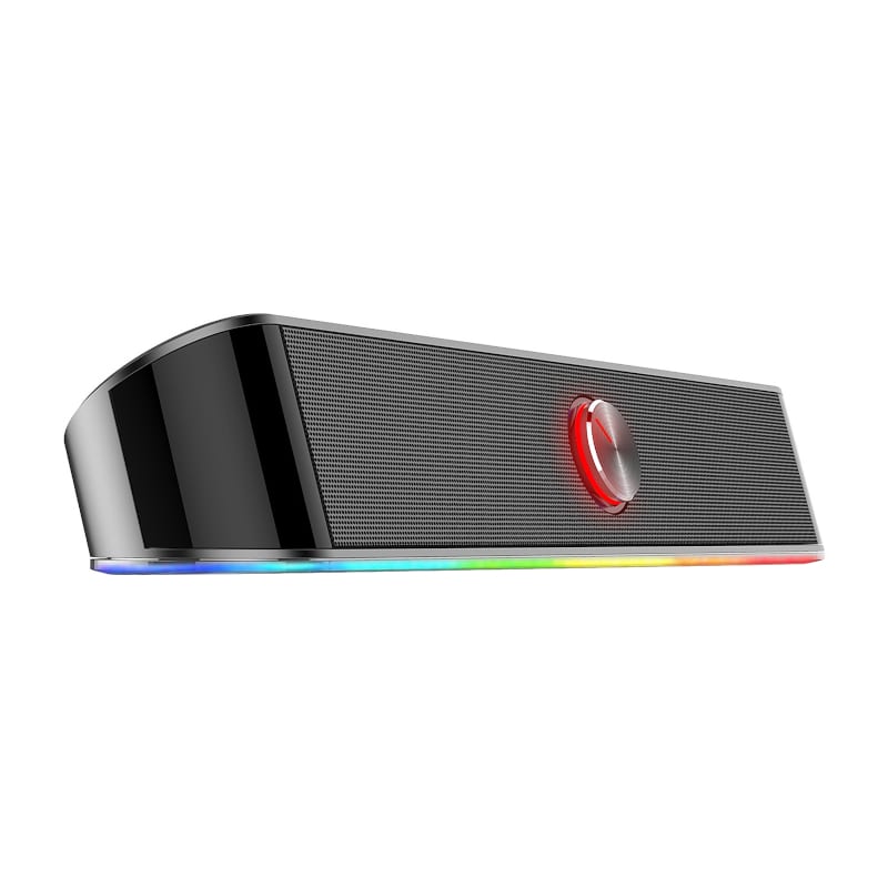 Image 4 for REDRAGON 2.0 Sound Bar ADIEMUS 2 x 3W RGB USB|Aux PC Gaming Speaker - Black